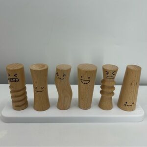 Lovevery Wooden Emotion Dolls from The Observer Play Kit for Months 37, 38, 39